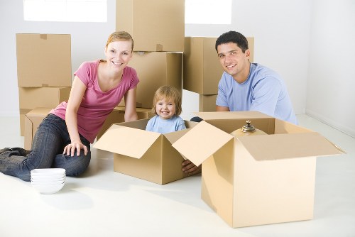 Man and van loading furniture for a Wembley home move