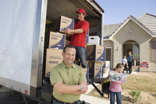 Removal van helping with business and residential moves in Wembley