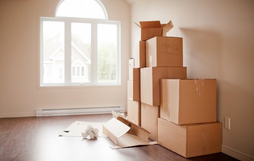 Wembley moving truck navigating residential access and parking