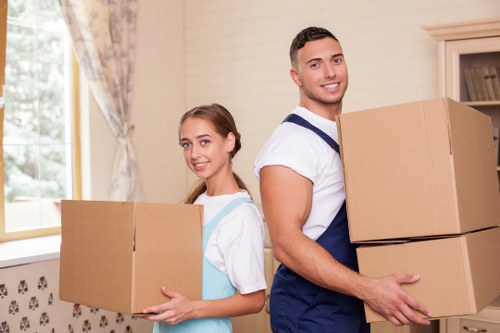 Local office relocation logistics around Wembley business areas