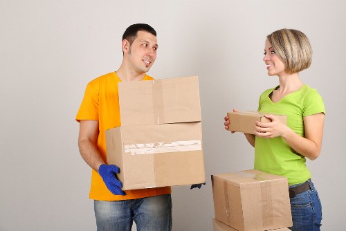 Home and office packing materials ready for local moving and storage needs in Wembley