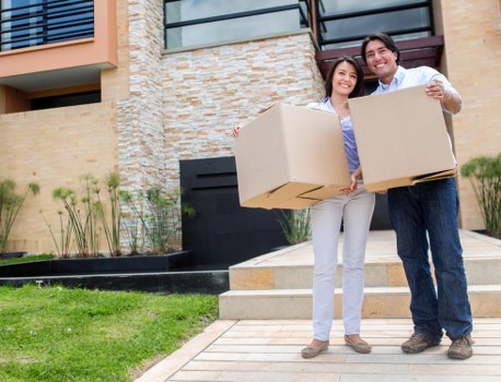 Local movers handling furniture in Wembley flats